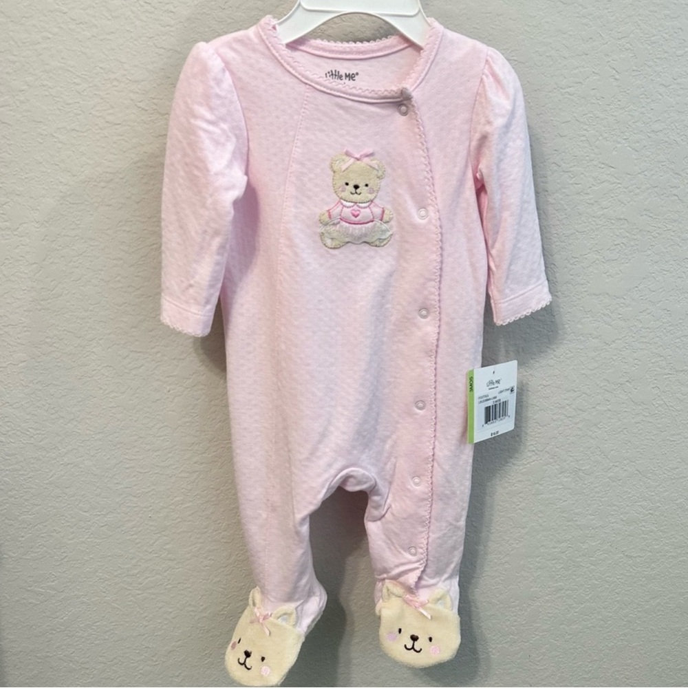 NEW Pink Baby Girl Footie